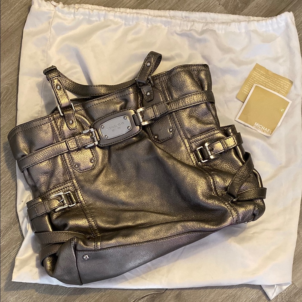 Michael Kors Shimmering Silverand Gold Tote